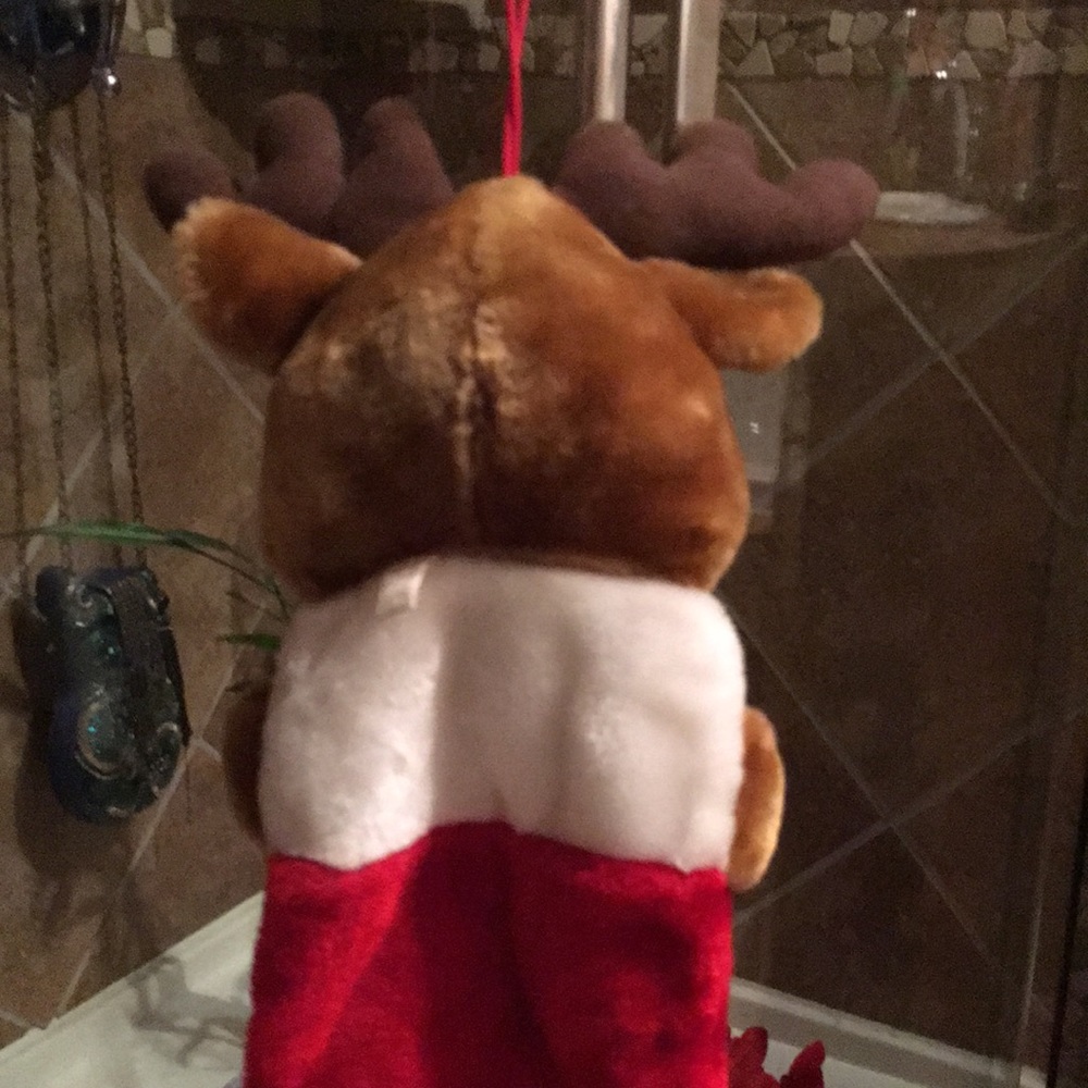 NWOT Reindeer Christmas Stocking - Picture 6 of 7